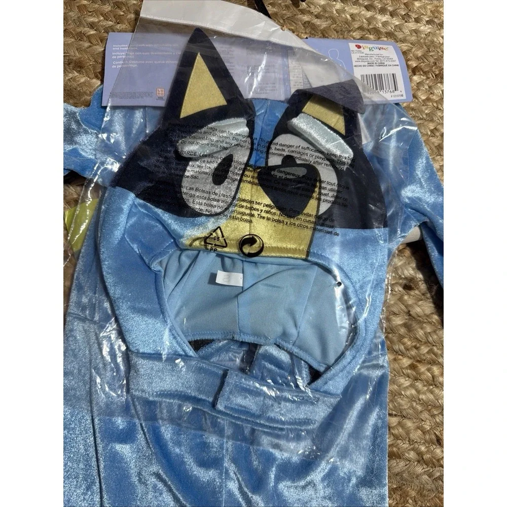 Disguise Disney Bluey Childrens TV Show Dog Cartoon Toddler Halloween Costume 2T